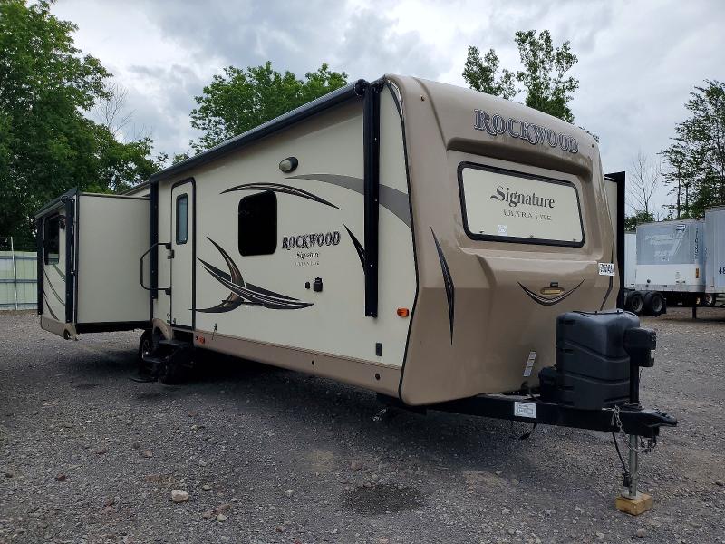 2017 Rockwood Travel tra VIN 4X4TRLJ21H1873082 COPART salvage auction — NORMAL WEAR, NY - CERT OF TITLE-REBUILT SALVAGE, sold $8,900 on 2026-07-20 (photo 1)