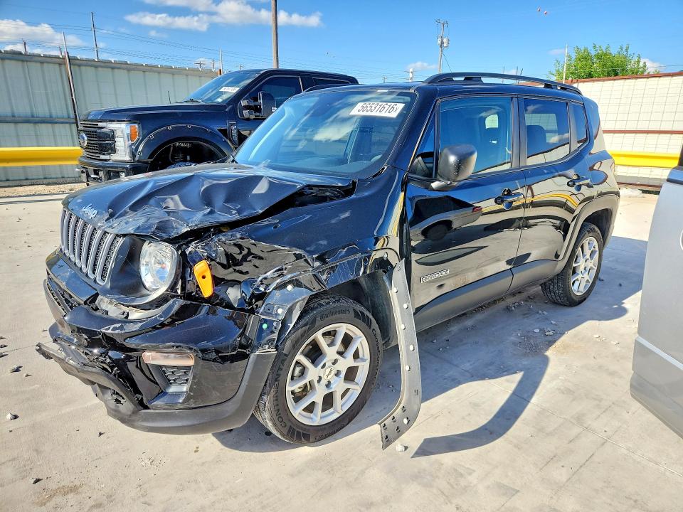 2022 Jeep Renegade VIN ZACNJDB10NPN86553 COPART salvage auction — FRONT END, Tx - Salvage Vehicle Title, sold $3,650 on 2026-08-04 (photo 1)