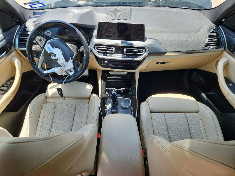 2022 BMW X3 VIN 5UX43DP03N9M51348 COPART salvage auction — FRONT END, TX - CERTIFICATE OF TITLE, sold $3,500 on 2026-07-30 (photo 8)