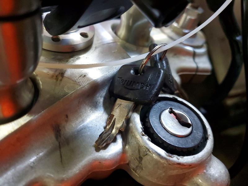 1998 Triumph motorcycle Speedtripl VIN SMT500EE3WJ056349 COPART salvage auction — SIDE, MN - CERT OF TITLE-PRIOR SALVAGE, sold $100 on 2026-07-30 (photo 8)