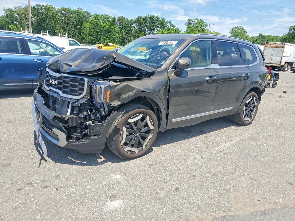 2025 Kia Telluride VIN 5XYP6DGC5SG687817 COPART salvage auction — FRONT END, Fl - Certificate Of Destruction, sold $8,700 on 2026-07-22 (photo 1)