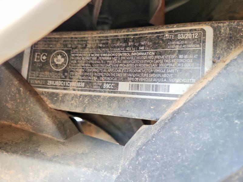 2012 Cana Mc-tri VIN 2BXJBDC11CV001038 COPART salvage auction — MINOR DENT/SCRATCHES, La - Permit To Sell, sold $1,650 on 2026-07-13 (photo 8)