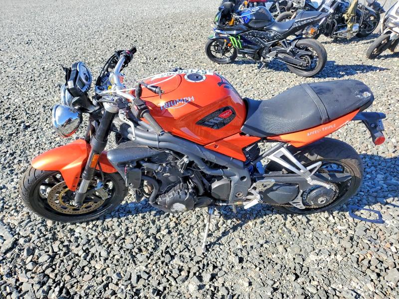 2008 Triumph motorcycle Speedtripl VIN SMT500PK68J350074 COPART salvage auction — REAR END, CA - SALVAGE CERTIFICATE, sold $375 on 2026-07-02 (photo 3)