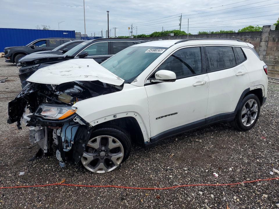 2019 Jeep Compass VIN 3C4NJCCB0KT809067 COPART salvage auction — FRONT END, Fl - Certificate Of Title, sold $300 on 2026-07-09 (photo 1)