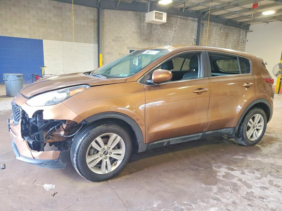 2017 Kia Sportage VIN KNDPM3ACXH7104401 COPART salvage auction — FRONT END, WV - CERTIFICATE OF TITLE, sold $2,000 on 2026-07-23 (photo 1)