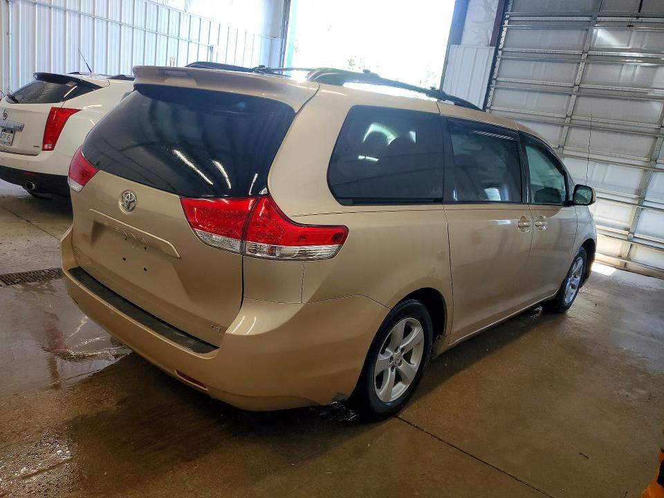 2011 Toyota Sienna VIN 5TDKK3DC7BS008699 COPART salvage auction — MECHANICAL, Wv - Certificate Of Title, sold $2,950 on 2026-07-31 (photo 3)