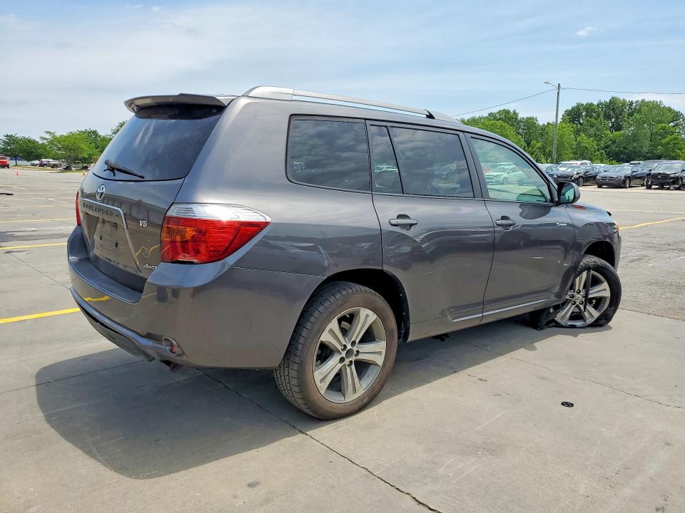 2009 Toyota Highlander VIN JTEES43A992120095 COPART salvage auction — FRONT END, Ky - Cert Of Title-Salvage, sold $1,800 on 2026-07-27 (photo 3)