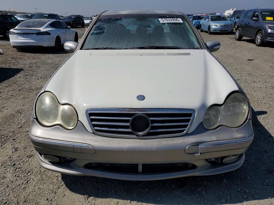 2005 Mercedes-benz C class VIN WDBRF40J95F709860 COPART salvage auction — FRONT END, Ca - Cert Of Title-Salvaged, sold $275 on 2026-07-02 (photo 5)
