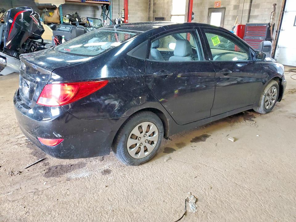 2017 Hyundai Accent VIN KMHCT4AE0HU184040 COPART salvage auction — MINOR DENT/SCRATCHES, On - Permit No Brand - Unfit (P), sold $450 on 2026-07-29 (photo 3)