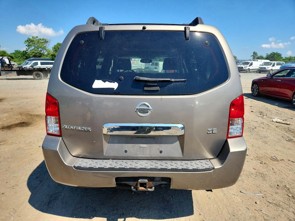 2005 Niss Pathfinder VIN 5N1AR18W35C768484 COPART salvage auction — MINOR DENT/SCRATCHES, CT, sold $550 on 2026-07-09 (photo 6)