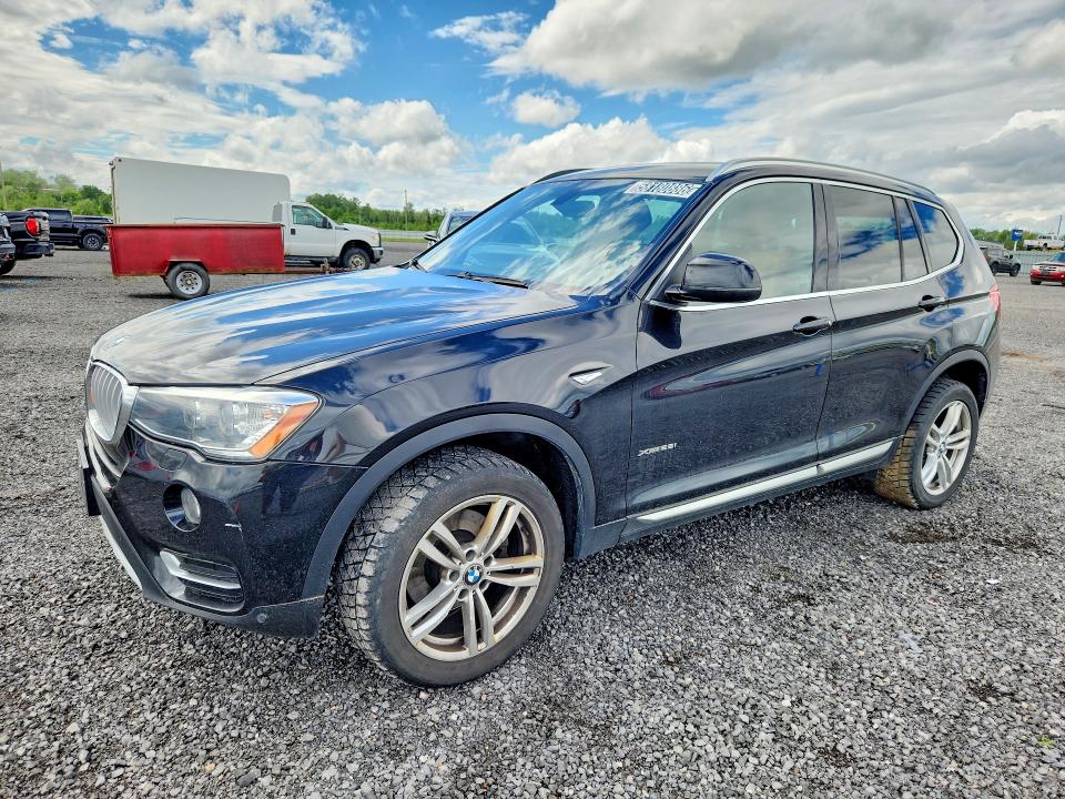 2017 BMW X3 VIN 5UXWX9C38H0T21715 COPART salvage auction — MINOR DENT/SCRATCHES, On - Permit No Brand - Unfit (P), sold $3,800 on 2026-07-29 (photo 1)