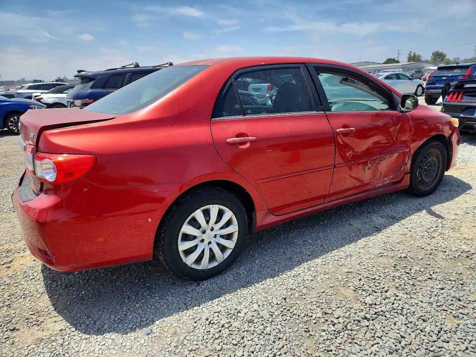 2013 Toyota Corolla VIN 5YFBU4EE1DP115405 COPART salvage auction — REAR END, Az - Dis/Dlr/Exp Only Clean Title, sold $1,150 on 2026-07-31 (photo 3)
