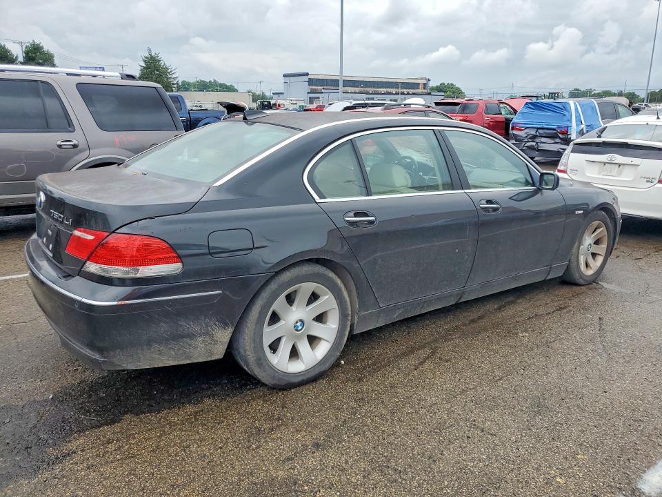 2008 BMW 7 series VIN WBAHN83538DT78549 COPART salvage auction — FRONT END, ST, sold $300 on 2026-07-17 (photo 3)