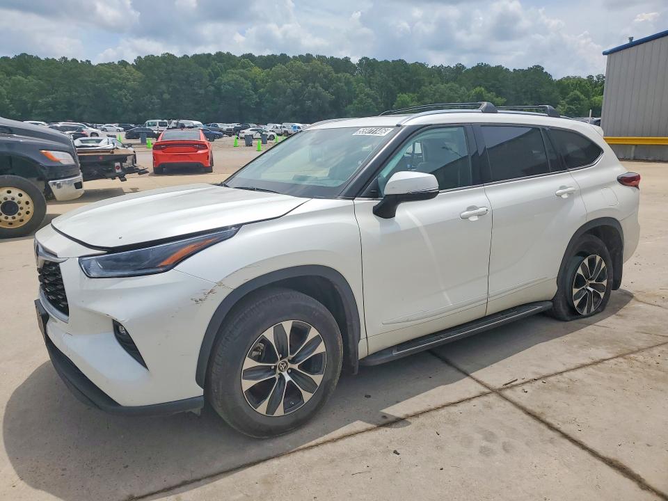 2021 Toyota Highlander VIN 5TDGZRAH2MS063567 COPART salvage auction — UNDERCARRIAGE, Ms - Certificate Of Title, sold $14,600 on 2026-07-02 (photo 1)