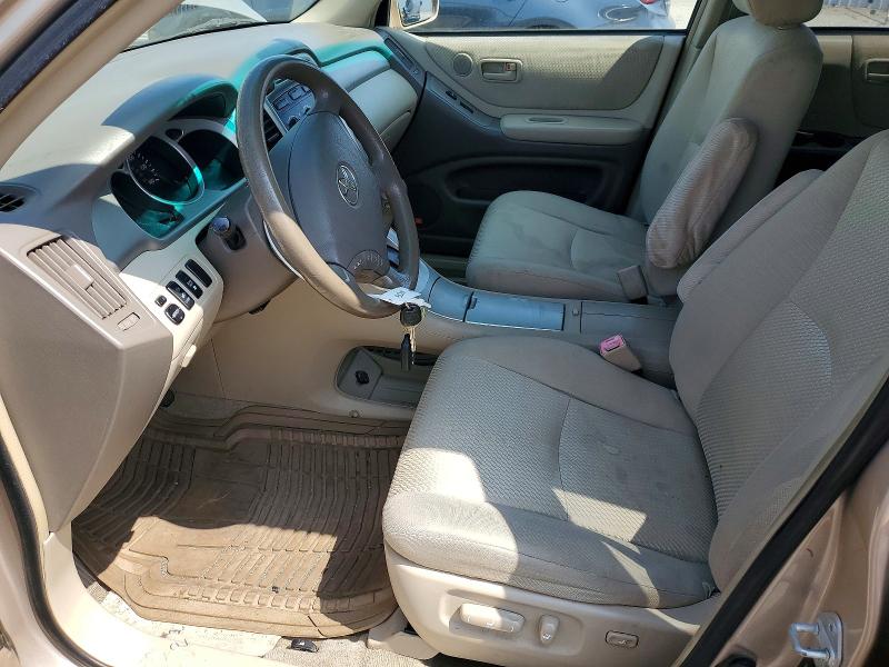 2004 Toyota Highlander VIN JTEDP21A340005940 COPART salvage auction — FRONT END, Ca - Salvage Certificate, sold $875 on 2026-07-28 (photo 7)