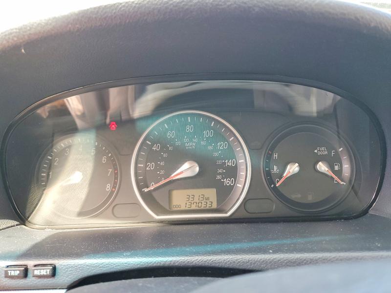 2006 Hyundai Sonata VIN 5NPEU46F46H072375 COPART salvage auction — FRONT END, Mi - Certificate Of Title, sold $450 on 2026-07-13 (photo 9)