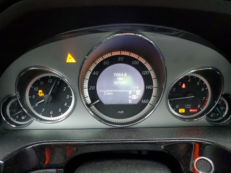 2011 Mercedes-benz E-class VIN WDDHF8HB5BA296660 COPART salvage auction — FRONT END, Md - Cert Of Salvage > 75% Damage, sold $1,100 on 2026-07-13 (photo 9)