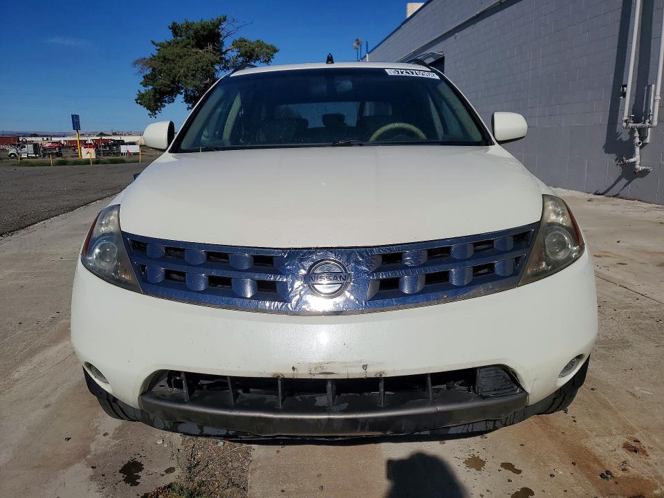 2004 Nissan Murano VIN JN8AZ08W84W343410 COPART salvage auction — REAR END, Wa - Vehicle Cert Of Ownership-Titl, sold $500 on 2026-07-31 (photo 5)