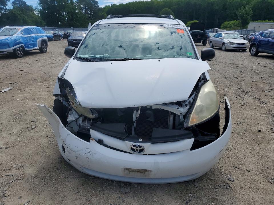 2010 Toyota Sienna VIN 5TDKK4CC2AS303747 COPART salvage auction — FRONT END, Va - Certificate Of Title, sold $800 on 2026-07-14 (photo 5)