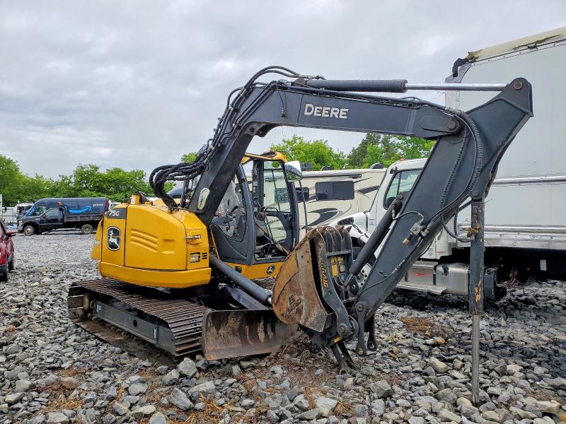 2021 John deere 75g VIN 1FF075GXCLJ017512 COPART salvage auction — ROLLOVER, NY - BILL OF SALE, sold $17,500 on 2026-07-06 (photo 1)