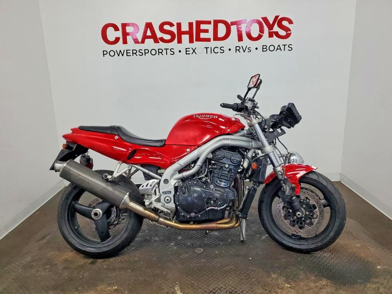 1998 Triumph motorcycle Speedtripl VIN SMT500EE3WJ056349 COPART salvage auction — SIDE, MN - CERT OF TITLE-PRIOR SALVAGE, sold $100 on 2026-07-30 (photo 1)