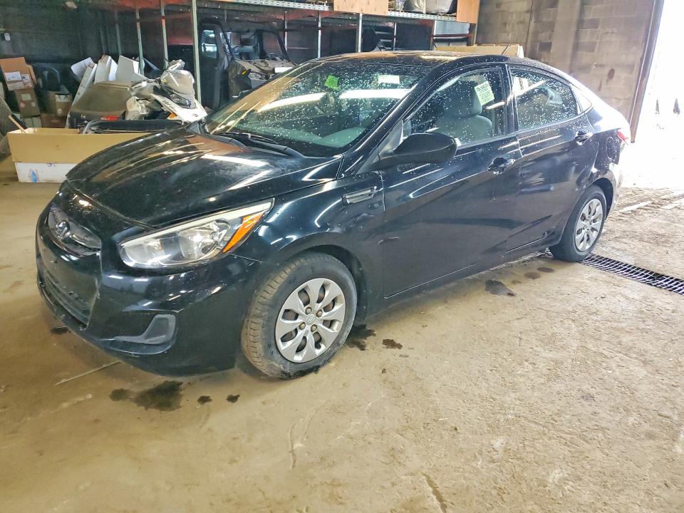 2017 Hyundai Accent VIN KMHCT4AE0HU184040 COPART salvage auction — MINOR DENT/SCRATCHES, On - Permit No Brand - Unfit (P), sold $450 on 2026-07-29 (photo 1)