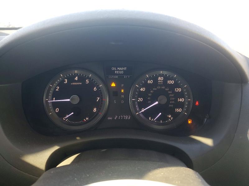 2010 Lexus ES350 VIN JTHBK1EG7A2376956 COPART salvage auction — FRONT END, Nv - Certificate Of Title, sold $1,300 on 2026-07-06 (photo 9)