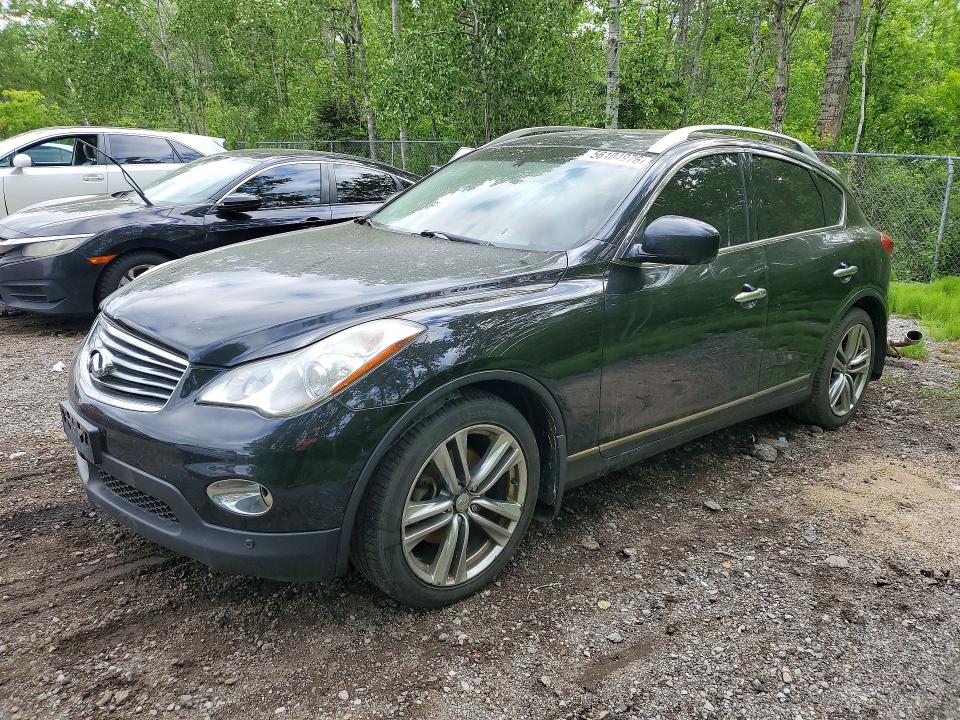 2012 Infiniti Ex35 VIN JN1AJ0HR4CM452621 COPART salvage auction — Burn Interior, ON - PERMIT IRREPAIRABLE, sold $300 on 2026-07-23 (photo 1)