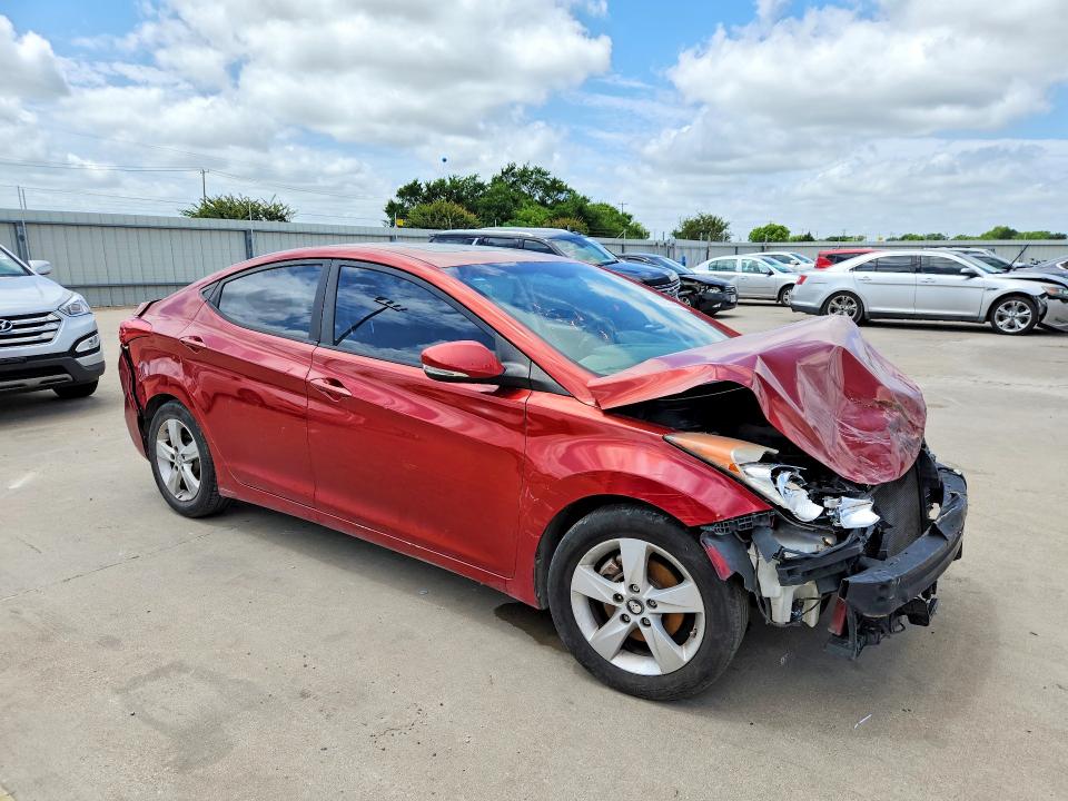 2010 Hyun Elantra VIN KMHDH4AEXBU156047 COPART salvage auction — FRONT END, TX - BONDED TITLE - SALVAGE, sold $325 on 2026-07-27 (photo 4)