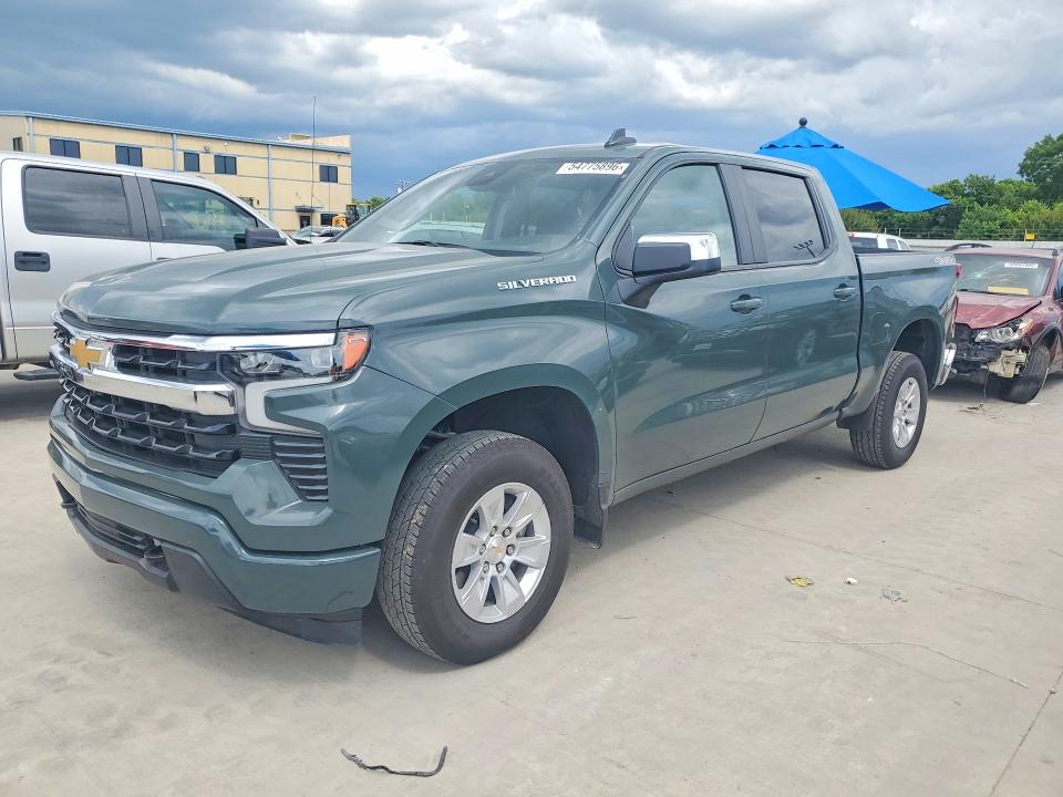 2025 Chevrolet Silverado VIN 1GCUKDED8SZ171415 COPART salvage auction — MINOR DENT/SCRATCHES, Tx - Cert Of Title-Rebuilt Salvage (P), sold $28,400 on 2026-07-14 (photo 1)