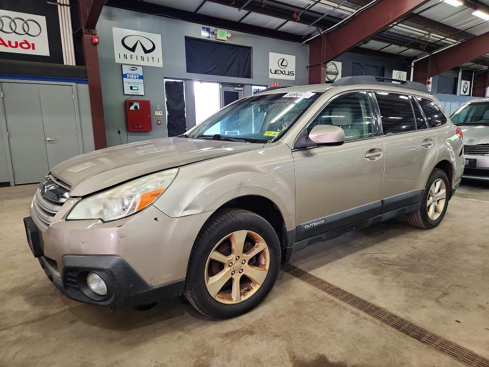 2014 Subaru Outback VIN 4S4BRBCC1E3222371 COPART salvage auction — FRONT END, CT, sold $1,900 on 2026-09-18 (photo 1)