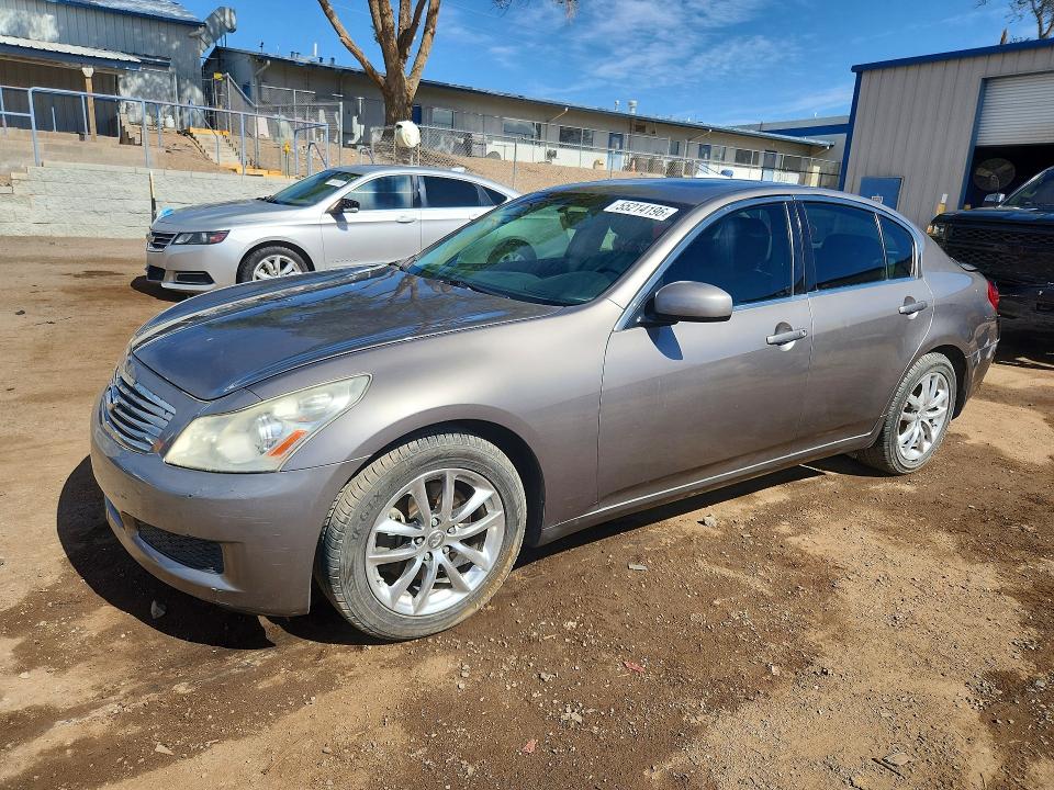 2008 Infiniti G35 VIN JNKBV61F78M254243 COPART salvage auction — REAR END, ST, sold $1,350 on 2026-07-13 (photo 1)