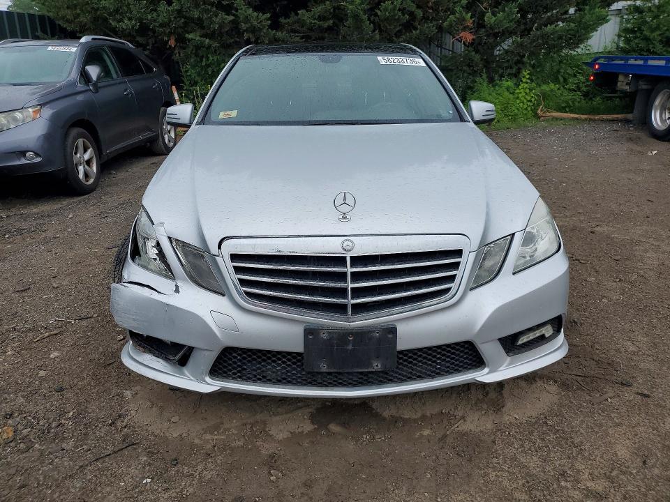 2011 Mercedes-benz E-class VIN WDDHF8HB5BA296660 COPART salvage auction — FRONT END, Md - Cert Of Salvage > 75% Damage, sold $1,100 on 2026-07-13 (photo 5)