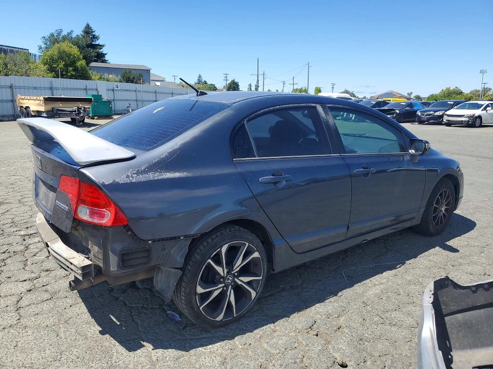 2006 Hond Civic VIN JHMFA36226S003592 COPART salvage auction — REAR END, CA - SALVAGE CERTIFICATE, sold $250 on 2026-07-06 (photo 3)