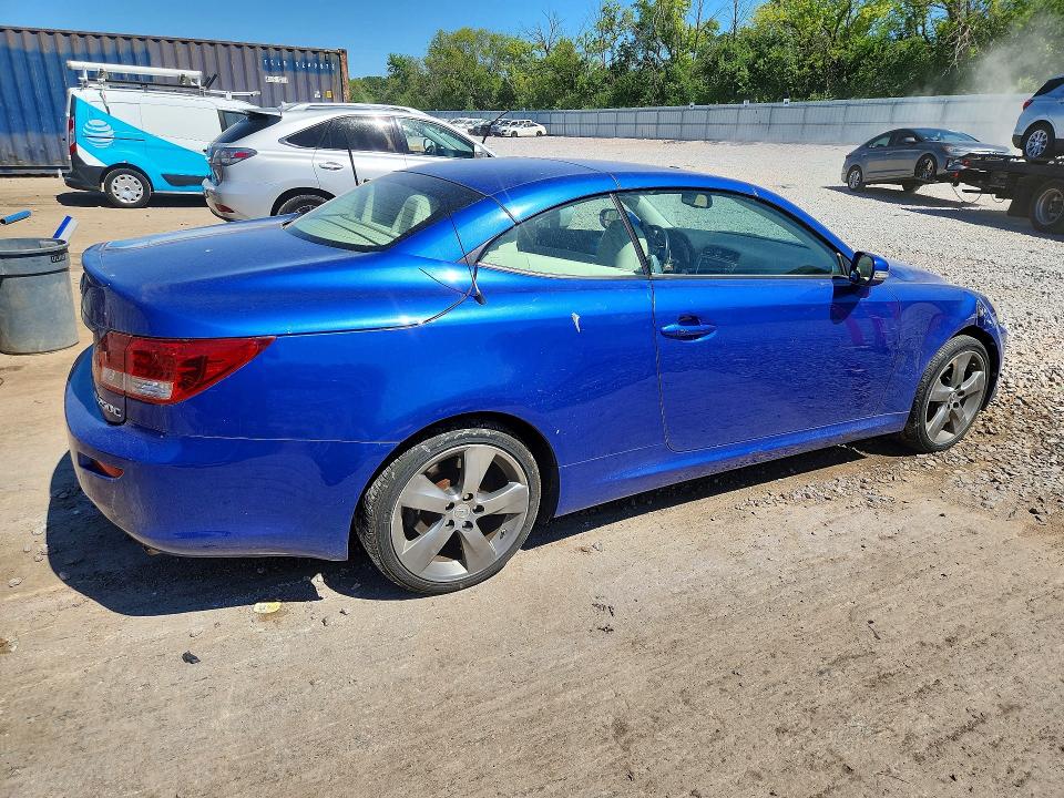 2010 Lexus Is VIN JTHFF2C2XA2502259 COPART salvage auction — REAR END, WI - CERTIFICATE OF TITLE, sold $450 on 2026-07-27 (photo 3)