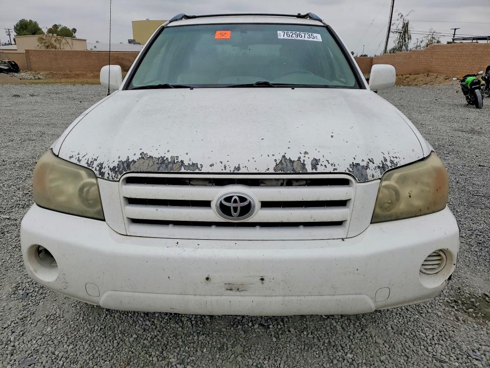 2005 Toyota Highlander VIN JTEDD21AX50129049 COPART salvage auction — SIDE, Ca - Salvage Certificate, sold $650 on 2026-07-15 (photo 5)