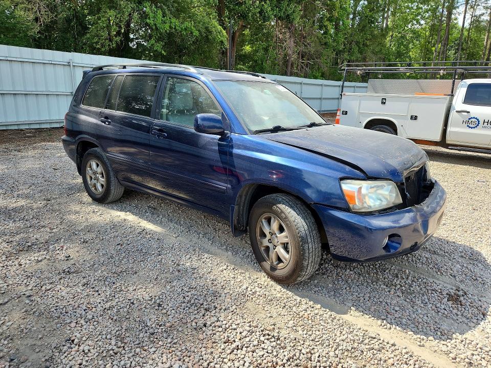 2005 Toyota Highlander VIN JTEEP21A550081035 COPART salvage auction — FRONT END, NC - SALVAGE CERTIFICATE OF TITLE, sold $825 on 2026-07-31 (photo 4)