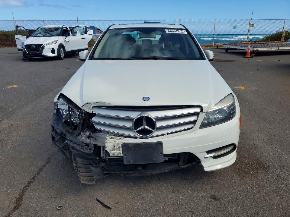 2011 Mercedes-benz C class VIN WDDGF5EB1BA510848 COPART salvage auction — FRONT END, Hi - Certificate Of Title, sold $225 on 2026-08-03 (photo 5)