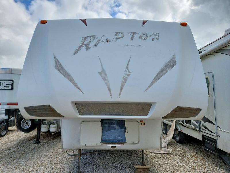 2008 Keystone Raptor rp3 VIN 4YDF299288R800966 COPART salvage auction — NORMAL WEAR, TX - CERT OF TITLE-REBUILT SALVAGE, sold $375 on 2026-07-09 (photo 7)