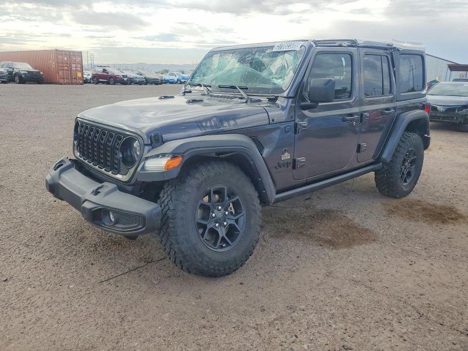 2025 Jeep Wrangler / VIN 1C4PJXDN3SW529940 COPART salvage auction — ROOF, Az - Certificate Of Title, sold $14,800 on 2026-07-02 (photo 1)