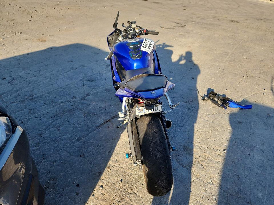 2007 Yamaha Yzf VIN JYARJ12E77A022192 COPART salvage auction — FRONT END, Ut - Salvage Certificate, sold $1,400 on 2026-07-14 (photo 4)