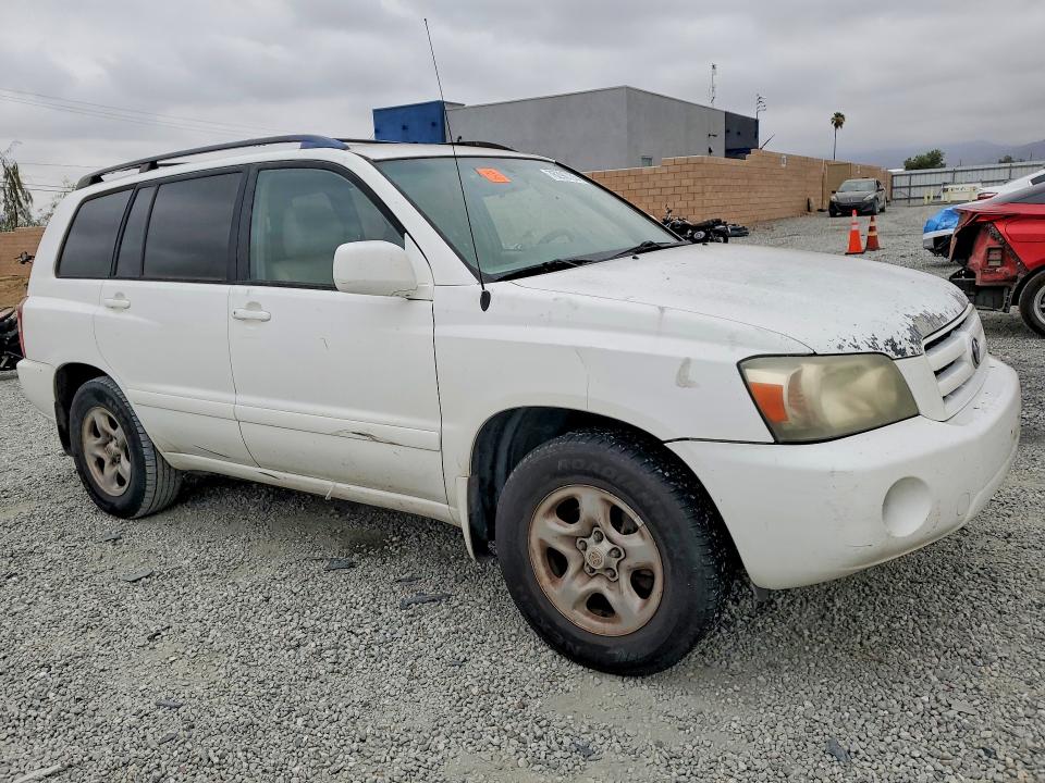 2005 Toyota Highlander VIN JTEDD21AX50129049 COPART salvage auction — SIDE, Ca - Salvage Certificate, sold $650 on 2026-07-15 (photo 4)