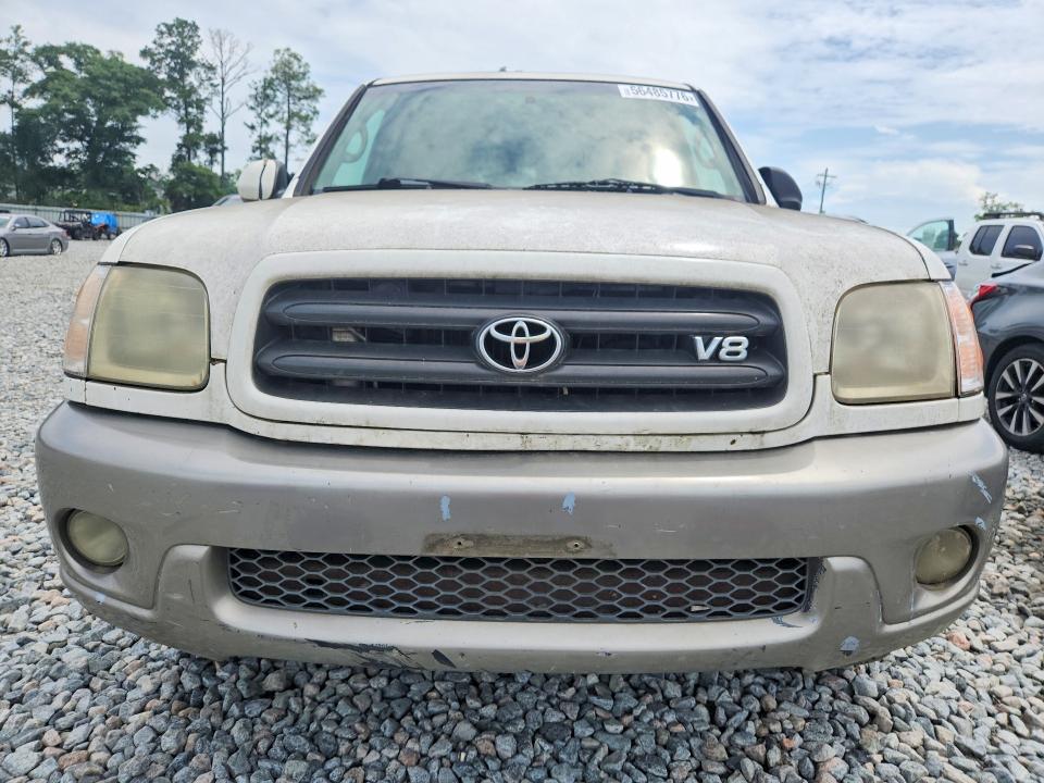 2003 Toyota Sequoia VIN 5TDZT34A93S142609 COPART salvage auction — FRONT END, Mt - Certificate Of Title, sold $525 on 2026-07-30 (photo 5)