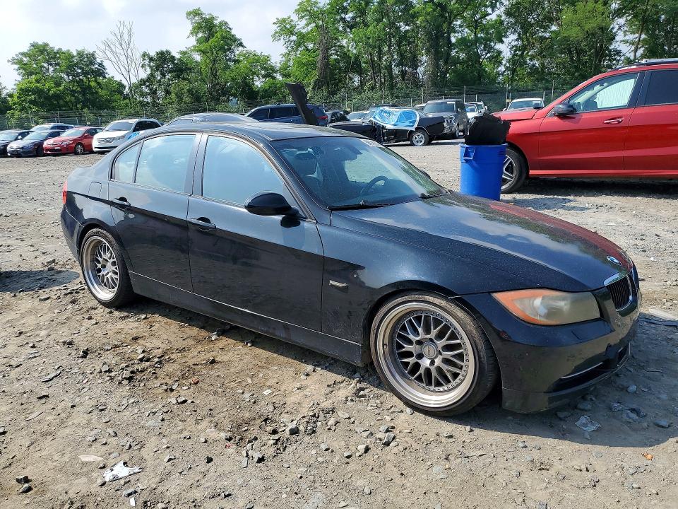 2007 BMW 3 series VIN WBAVC73567AC79794 COPART salvage auction — FRONT END, Md - Cert Of Salvage > 75% Damage, sold $375 on 2026-07-28 (photo 4)