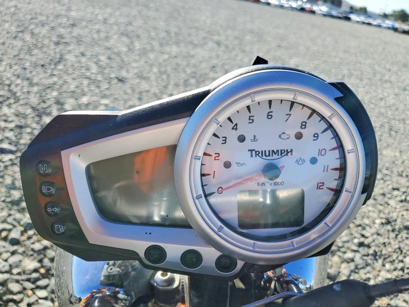 2008 Triumph motorcycle Speedtripl VIN SMT500PK68J350074 COPART salvage auction — REAR END, CA - SALVAGE CERTIFICATE, sold $375 on 2026-07-02 (photo 7)
