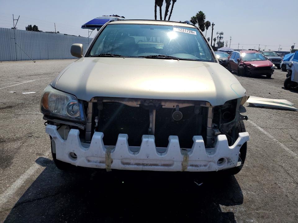 2004 Toyota Highlander VIN JTEDP21A340005940 COPART salvage auction — FRONT END, Ca - Salvage Certificate, sold $875 on 2026-07-28 (photo 5)