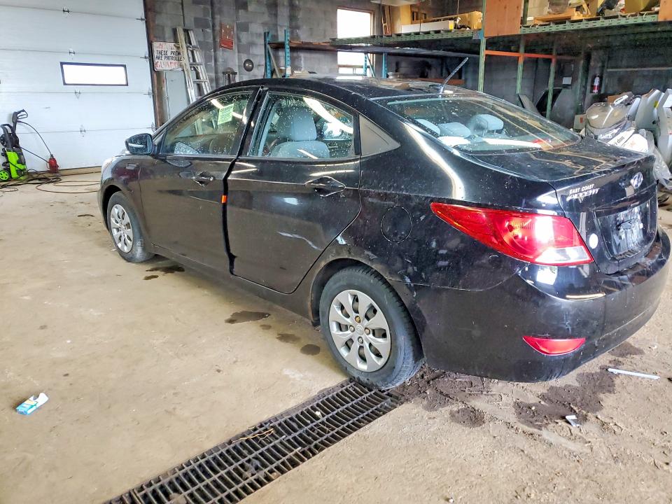 2017 Hyundai Accent VIN KMHCT4AE0HU184040 COPART salvage auction — MINOR DENT/SCRATCHES, On - Permit No Brand - Unfit (P), sold $450 on 2026-07-29 (photo 2)