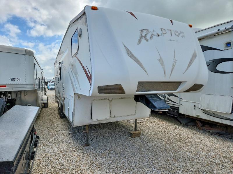 2008 Keystone Raptor rp3 VIN 4YDF299288R800966 COPART salvage auction — NORMAL WEAR, TX - CERT OF TITLE-REBUILT SALVAGE, sold $375 on 2026-07-09 (photo 6)