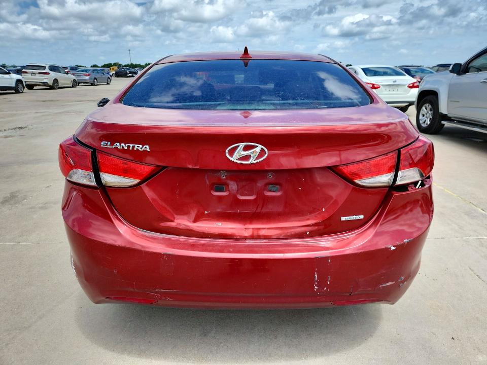 2010 Hyun Elantra VIN KMHDH4AEXBU156047 COPART salvage auction — FRONT END, TX - BONDED TITLE - SALVAGE, sold $325 on 2026-07-27 (photo 6)