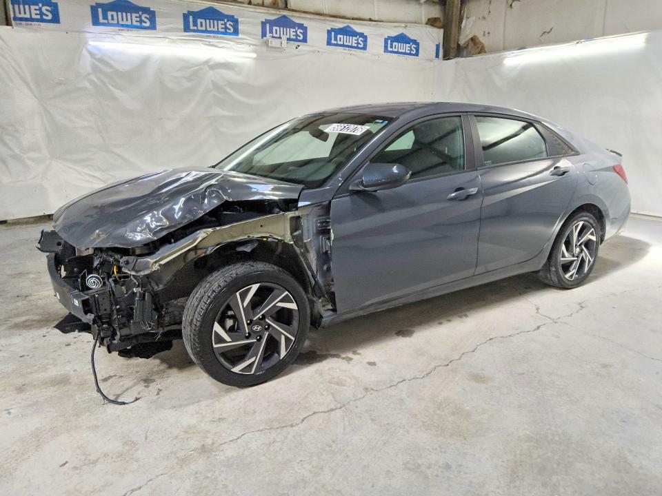 2025 Hyundai Elantra VIN KMHLM4DG7SU023217 COPART salvage auction — FRONT END, Nc - Dlr Only-Clean/Over 25% Damage, sold $4,350 on 2026-07-30 (photo 1)